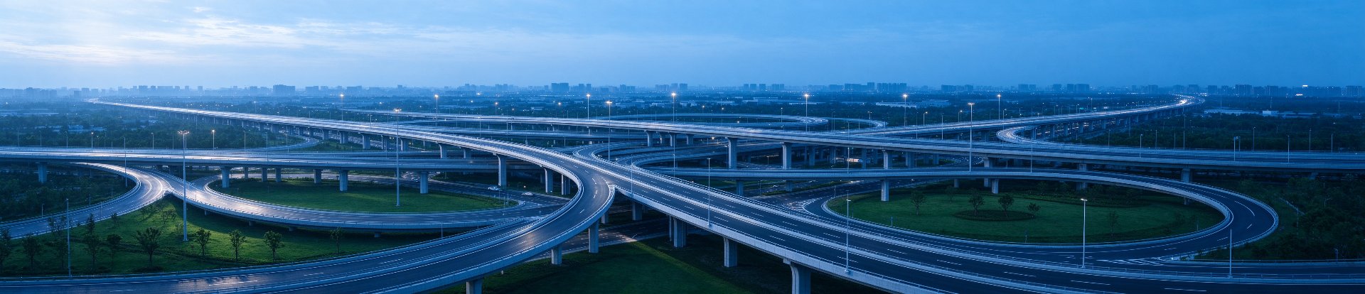 城市立交枢纽全景